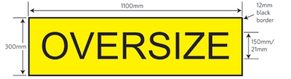 Oversize sign
