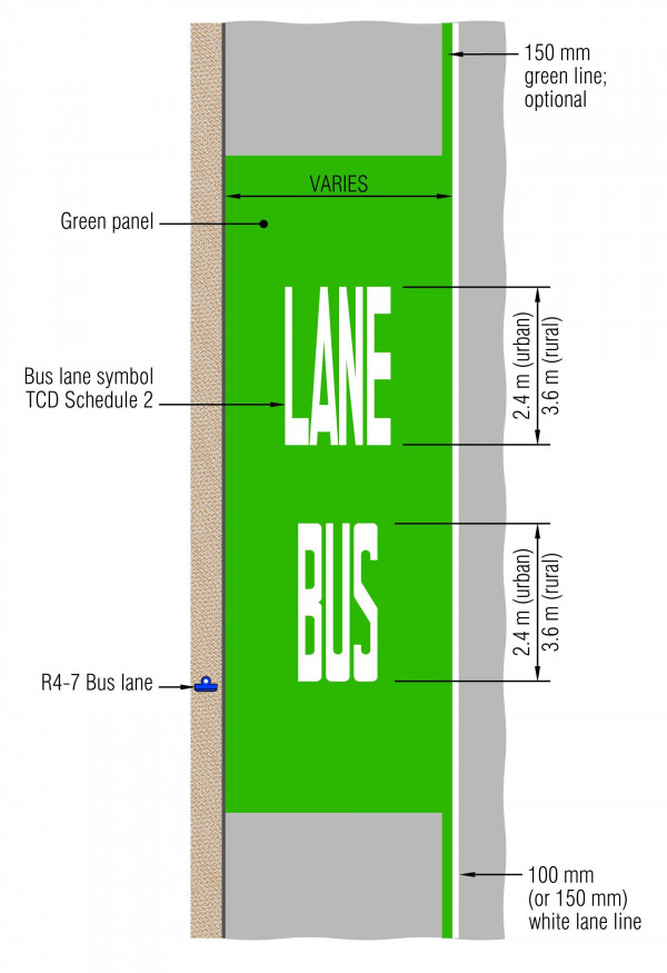 Layout of lane bus