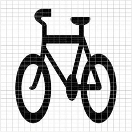 An image showing bicycle symbol 