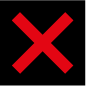 A lane control sign of a diagonal cross that indicates the lane is closed.