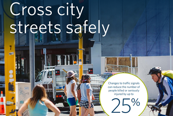 Cross city streets safely