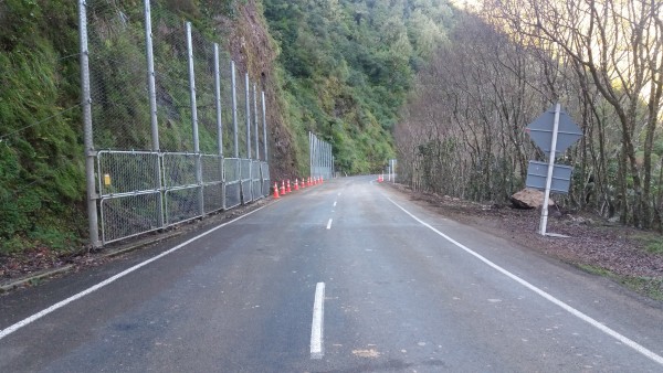 Clean up of major slip which came down on State Highway 2 (SH2) at Oponae betwee