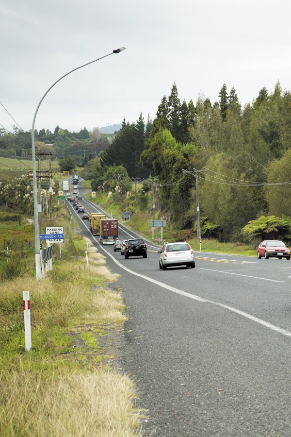 State Highway 2 north of Tauranga.