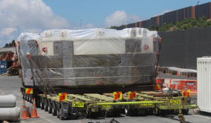 Main Drive of the TBM packaged up and waiting to be shipped out