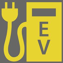 New road-marking symbol for electric vehicle charging stations