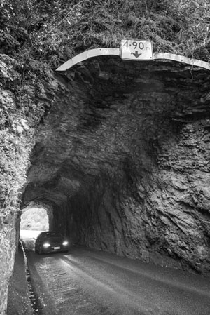 Single-lane Awakino Tunnel