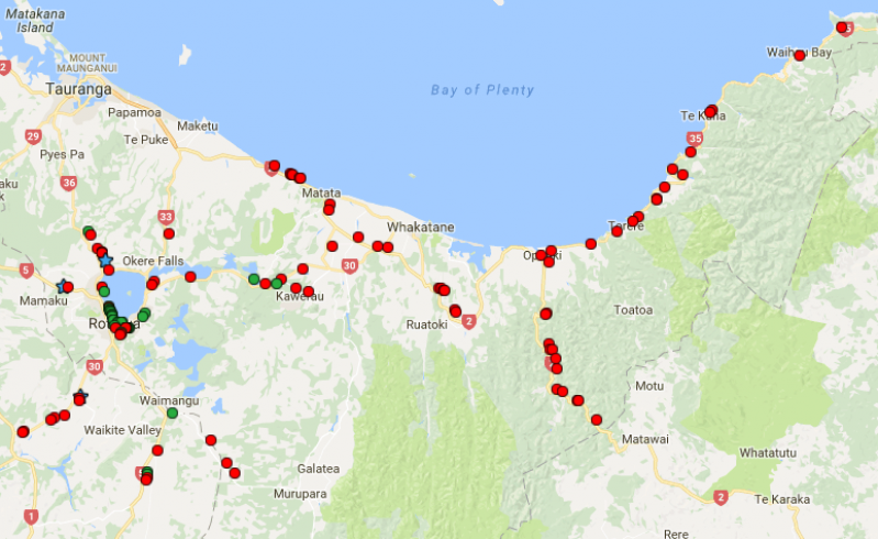 Road works across state highways across Rotorua and eastern Bay of Plenty
