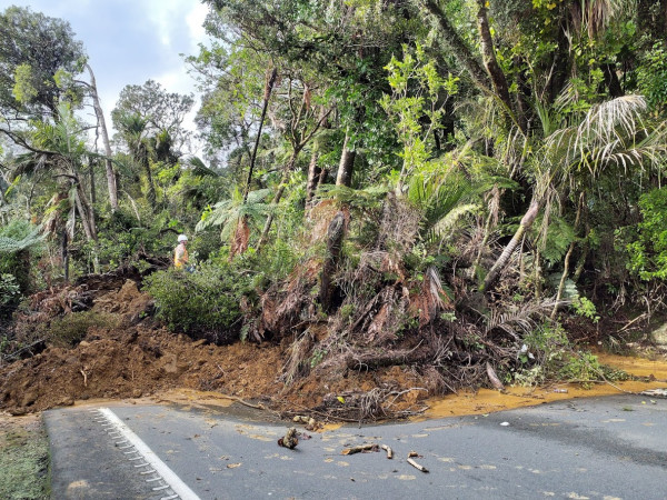 Another slip that has closed SH1 through the Mangamuka Gorge in the Far North  