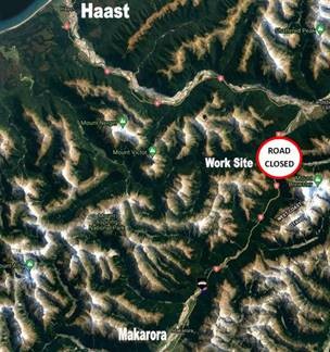 Haast Pass SH6 single night closure 31 January for UFB project completion