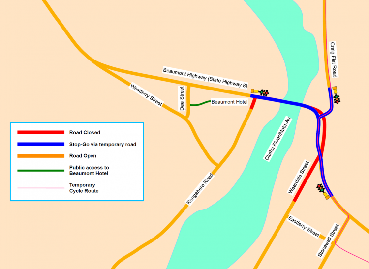 Beaumont Bridge map