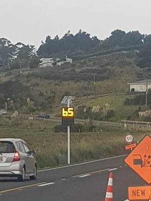 Electronic speed signs