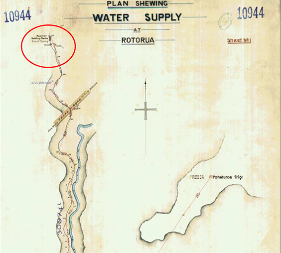 Old plans for the water supply