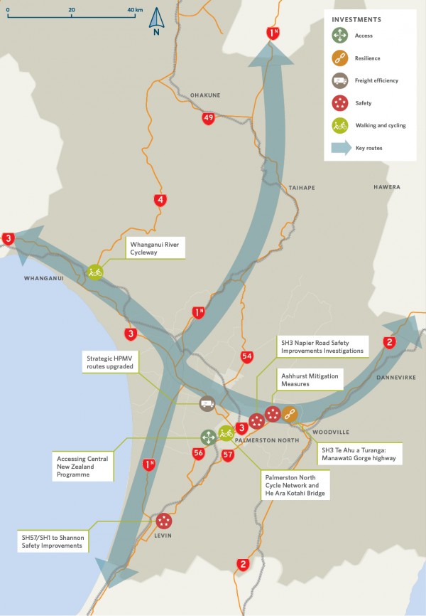 Manawatū/Whanganui map