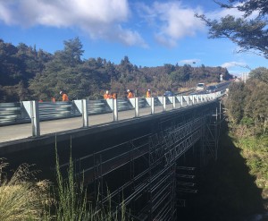 Waihohonu Bridge work