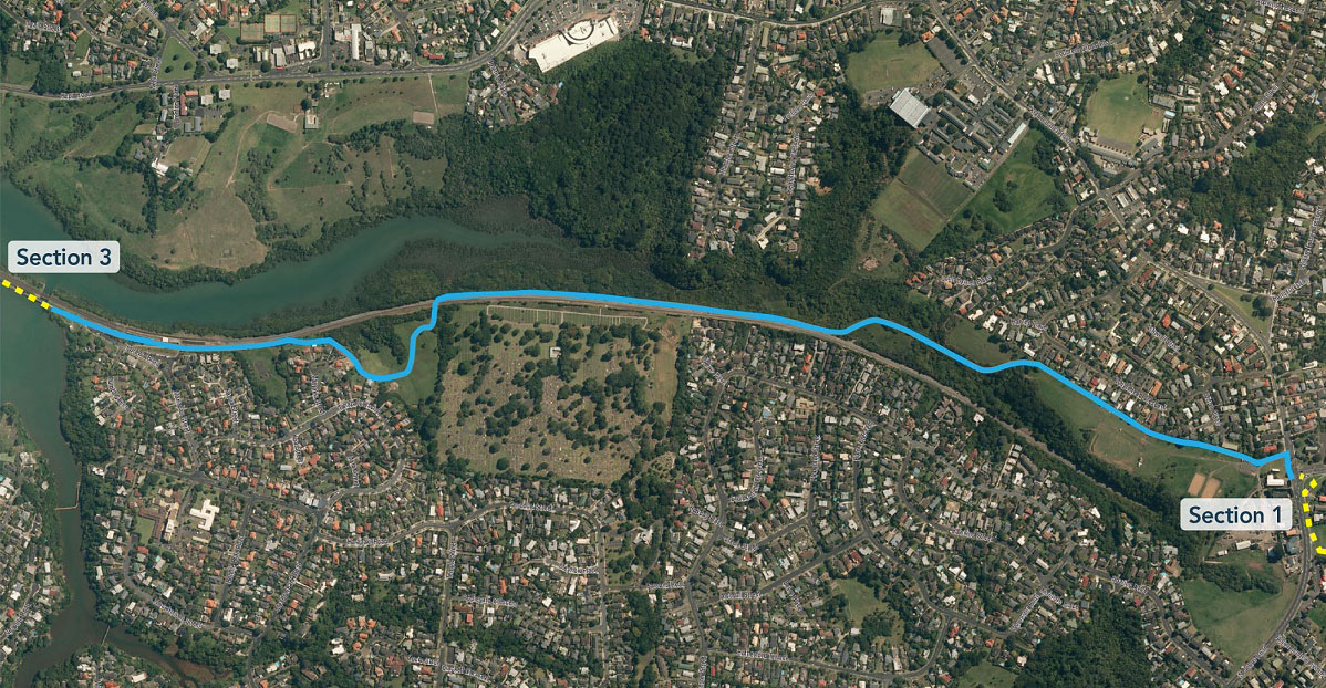 Section 2: St Johns Road to Ōrākei Basin map