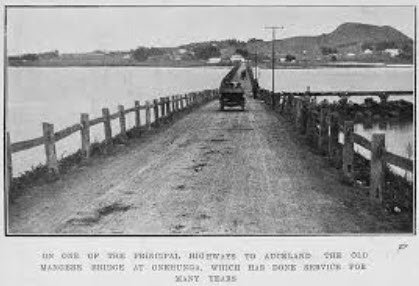 The first Old Māngere Bridge 1913