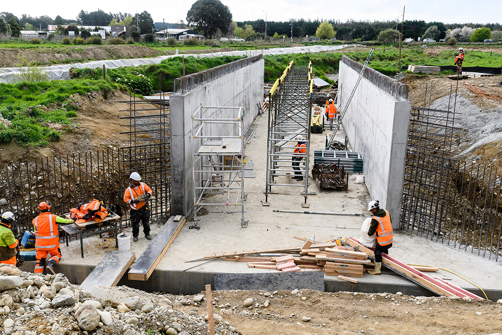 Progress being made on culvert construction in Te Horo