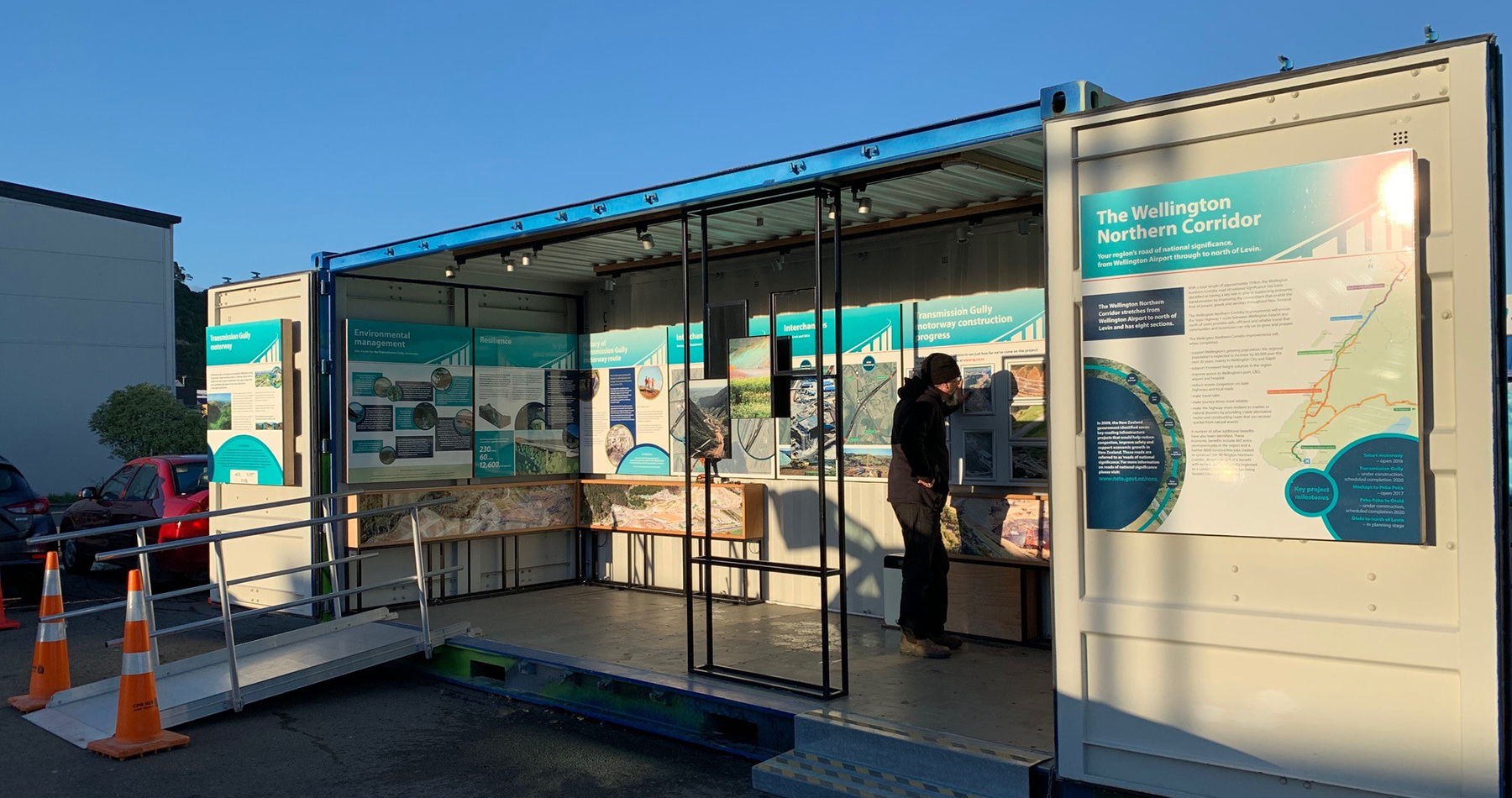 The mobile visitor centre is now open onsite at Coastlands, Paraparaumu.