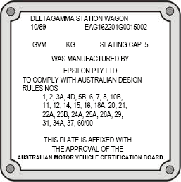 General use ADR plate