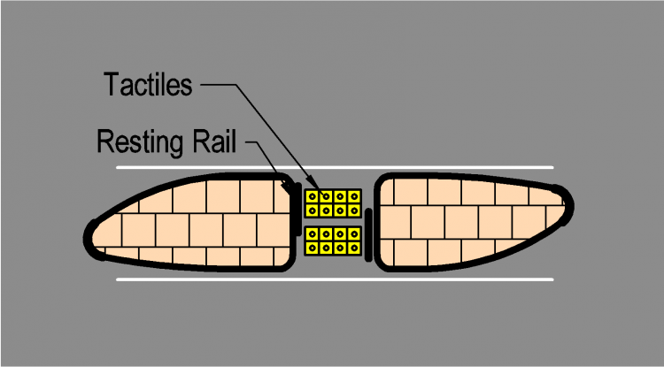 a figure showing a straight walk through refuge layout