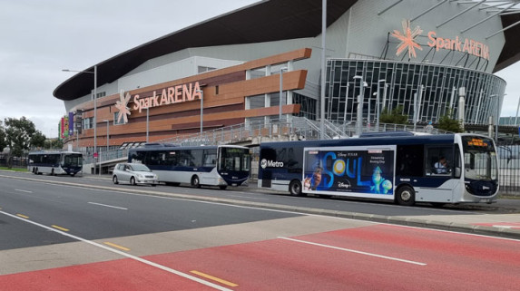 bus layover away from street frontages quay street auckland tchu bus parking on quay street near spark arena in auckland