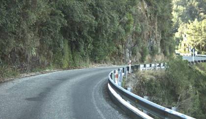 Fern Arch is a narrow, single lane section of the picturesque Buller Gorge highw