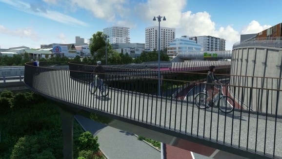 Nelson Street Cycleway artist impression