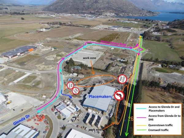 How the Queenstown roundabouts will work around Glenda Drive this Christmas to N