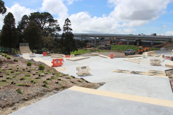 Auckland’s Waterview Reserve skatepark and BMX circuit 
