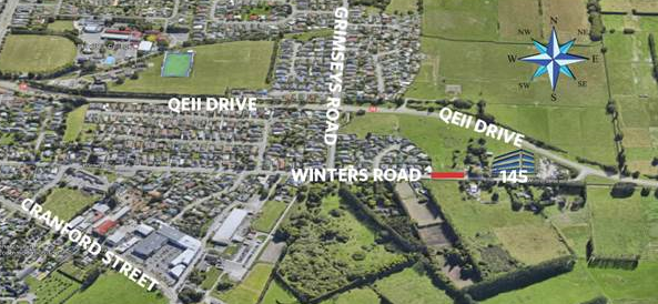 Christchurch Northern Corridor map