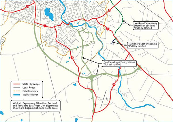 Hamilton section map.