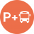 P + bus icon