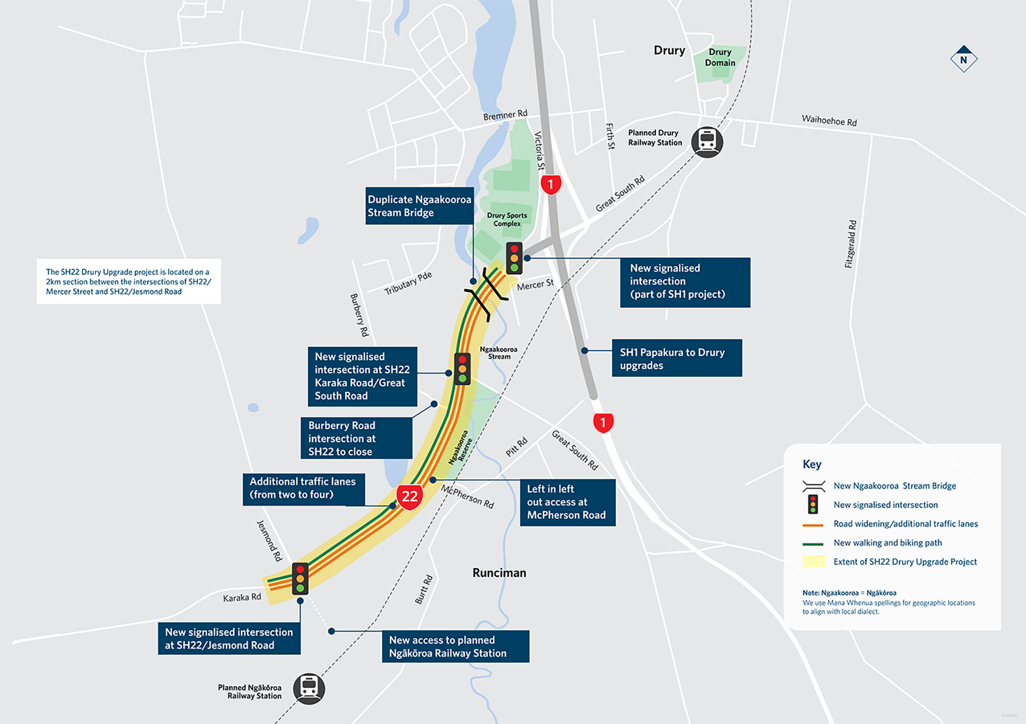 sh22 drury upgrade map november 2024