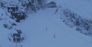 Homer Tunnel covered in snow
