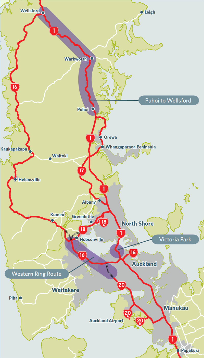 Roads of national significance - Auckland