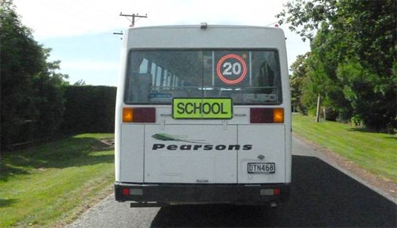 20km/h near school buses.